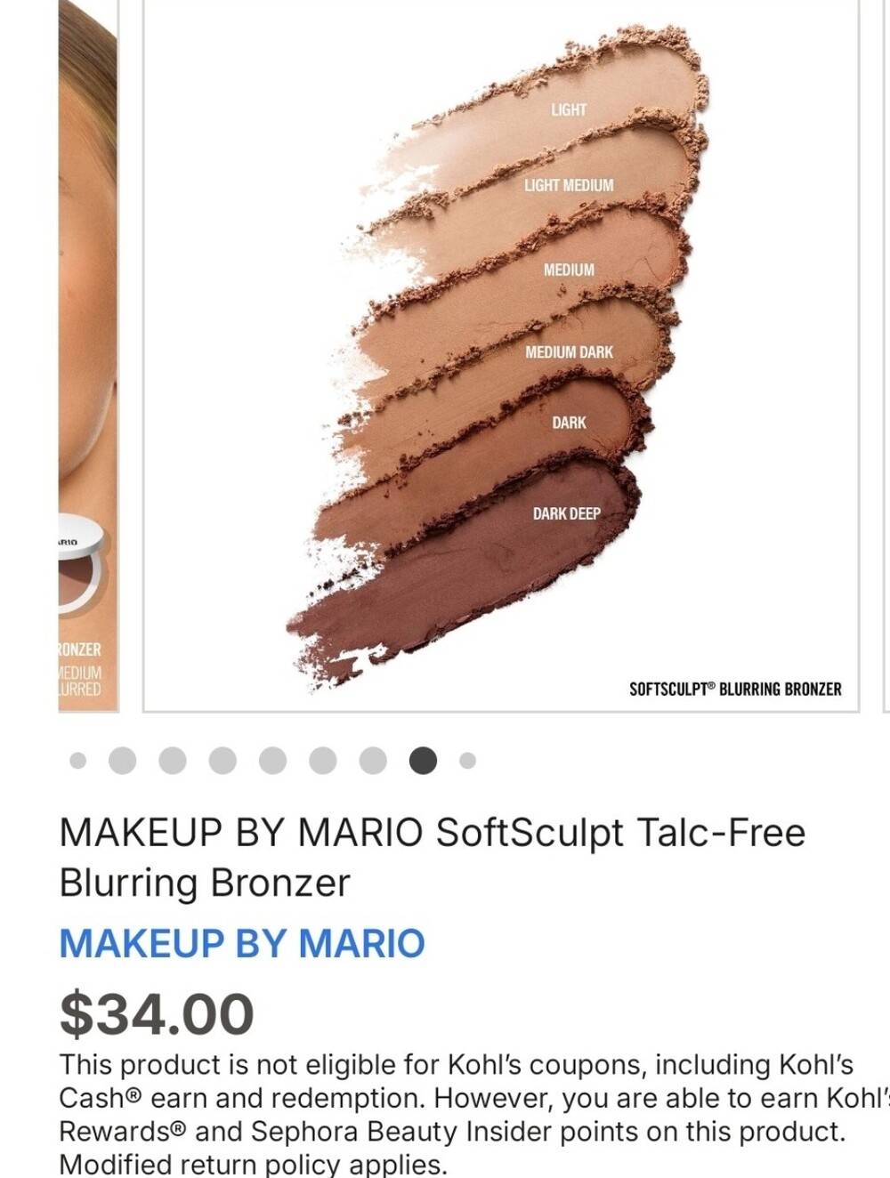 Makeup By Mario SoftSculpt Blurring Bronzer — Light to Dark Deep Shades